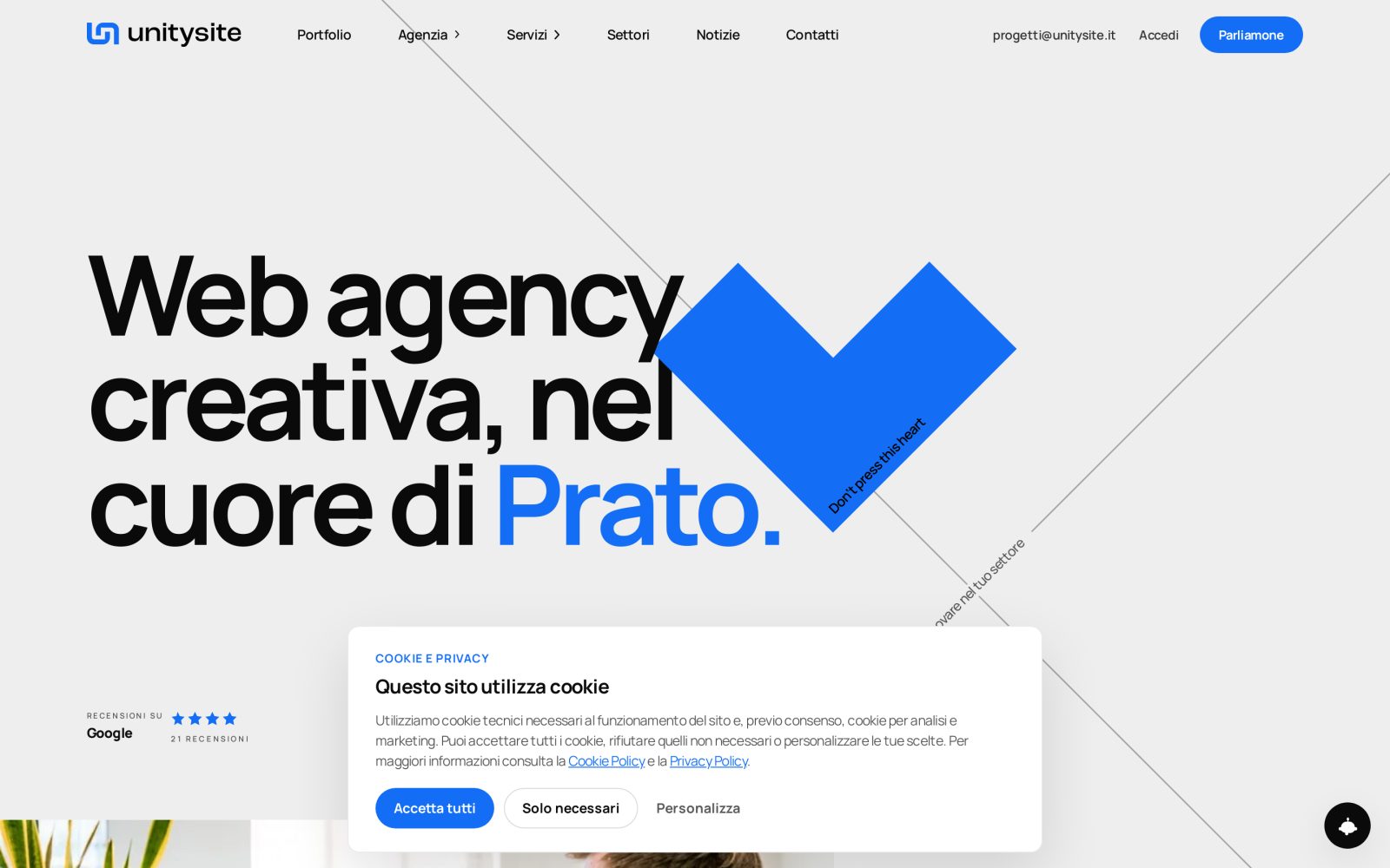 UnitySite — anteprima progetto