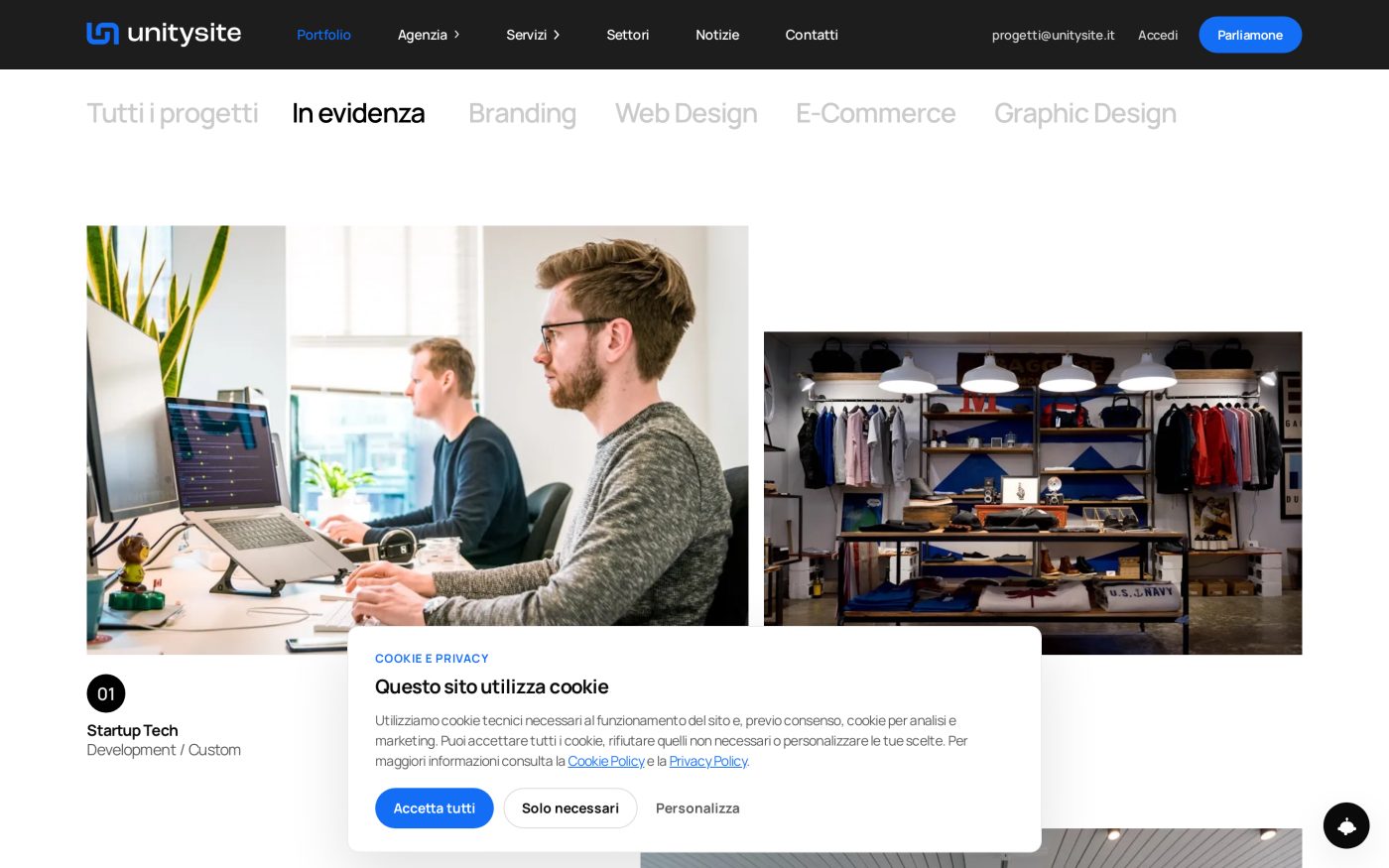 UnitySite — dettaglio progetto