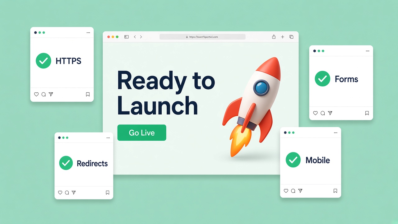 Checklist prima del go-live del sito