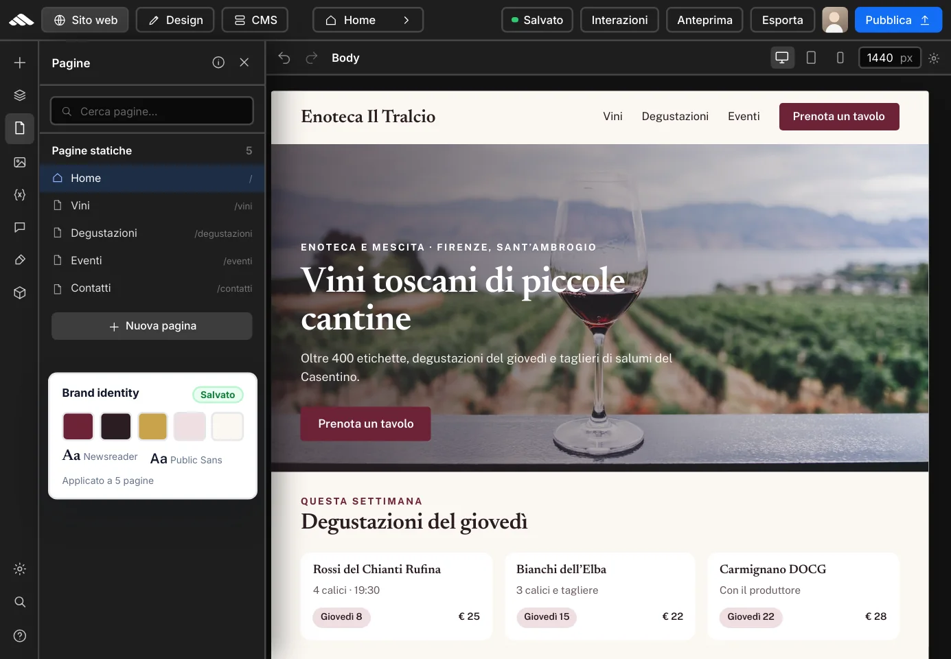 CTA — Il tuo brand, dentro ogni pagina