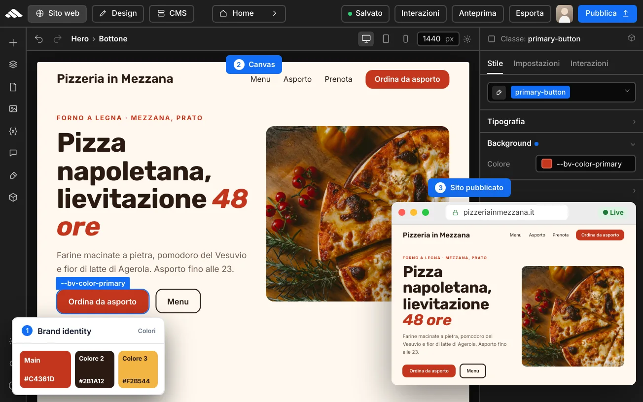 Sezione 04 — Bottoni e badge
