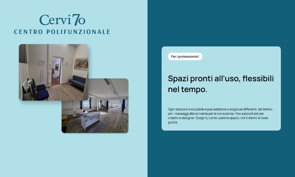 Esempio sito business con hero e sezione servizi