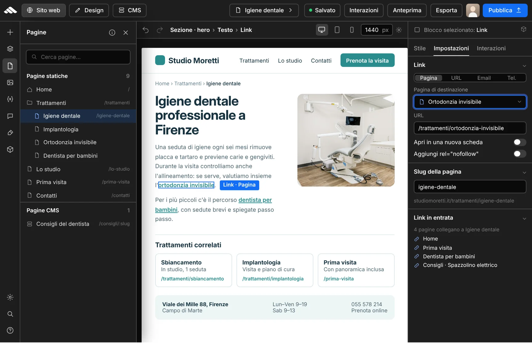 URL structure and navigation optimized for SEO