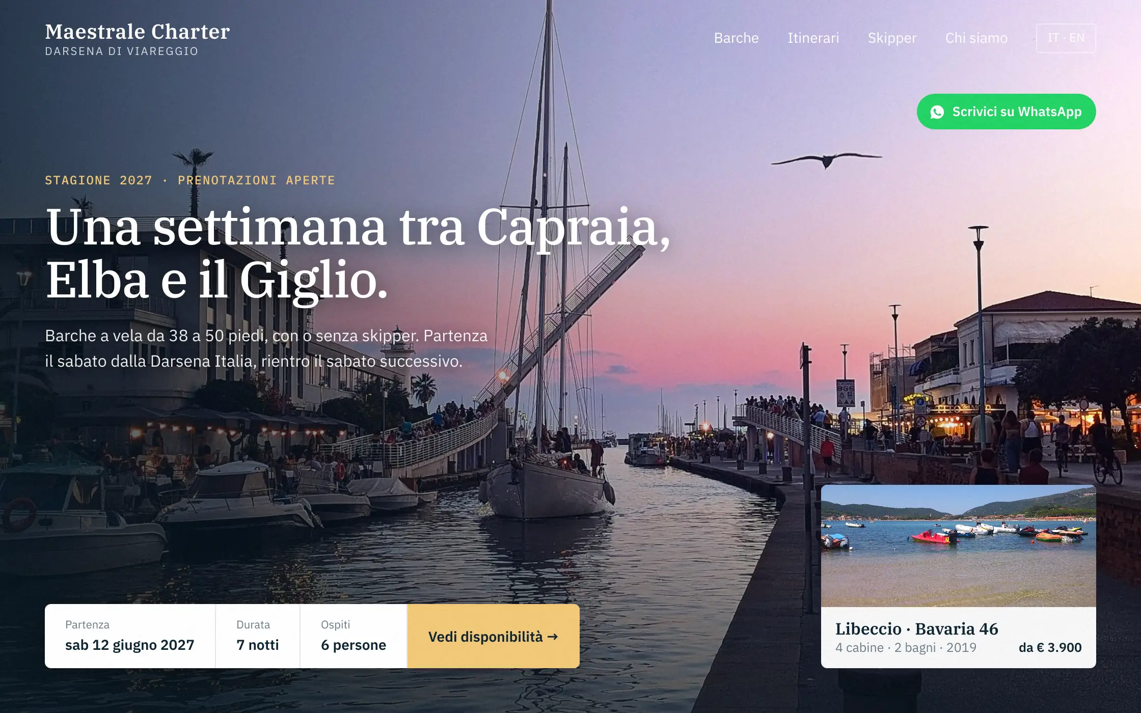 Anteprima Maestrale Yacht Charter