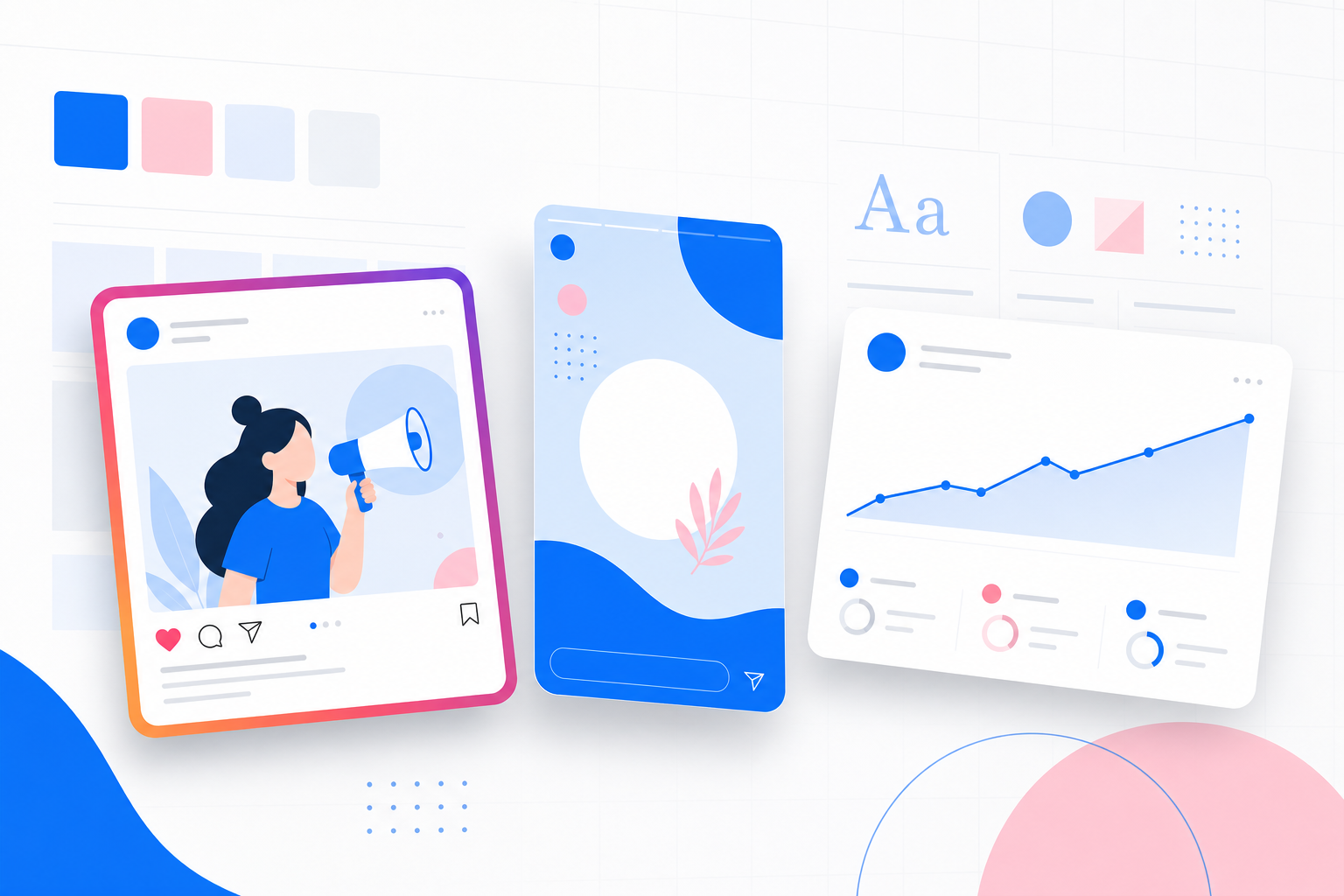 Anteprima grafica social e materiali campagna