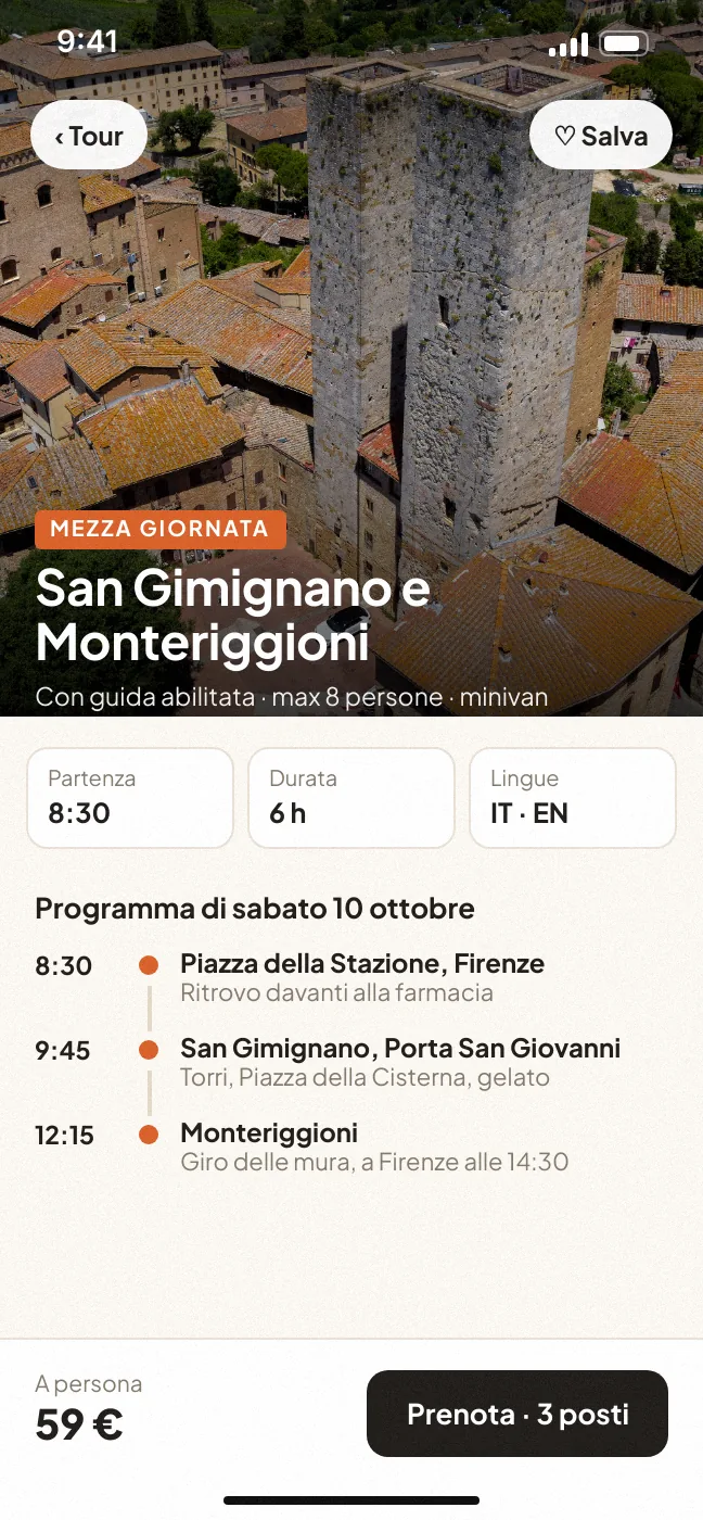 Anteprima Rotta Travel App