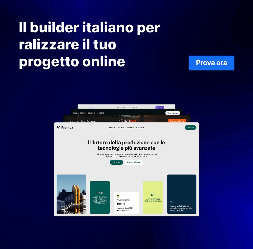Builder italiano Martini Francesco per realizzare il tuo progetto online