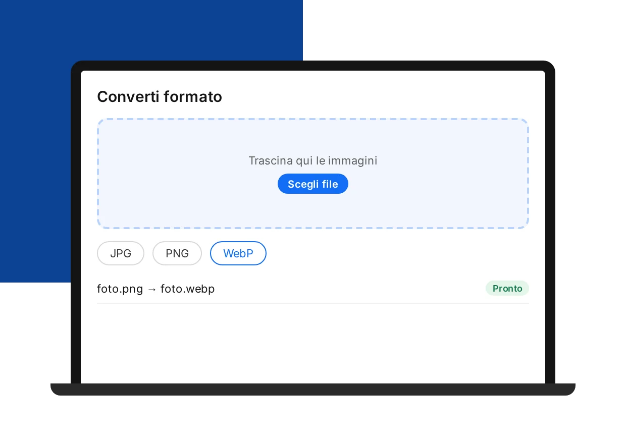 Conversione formato immagini