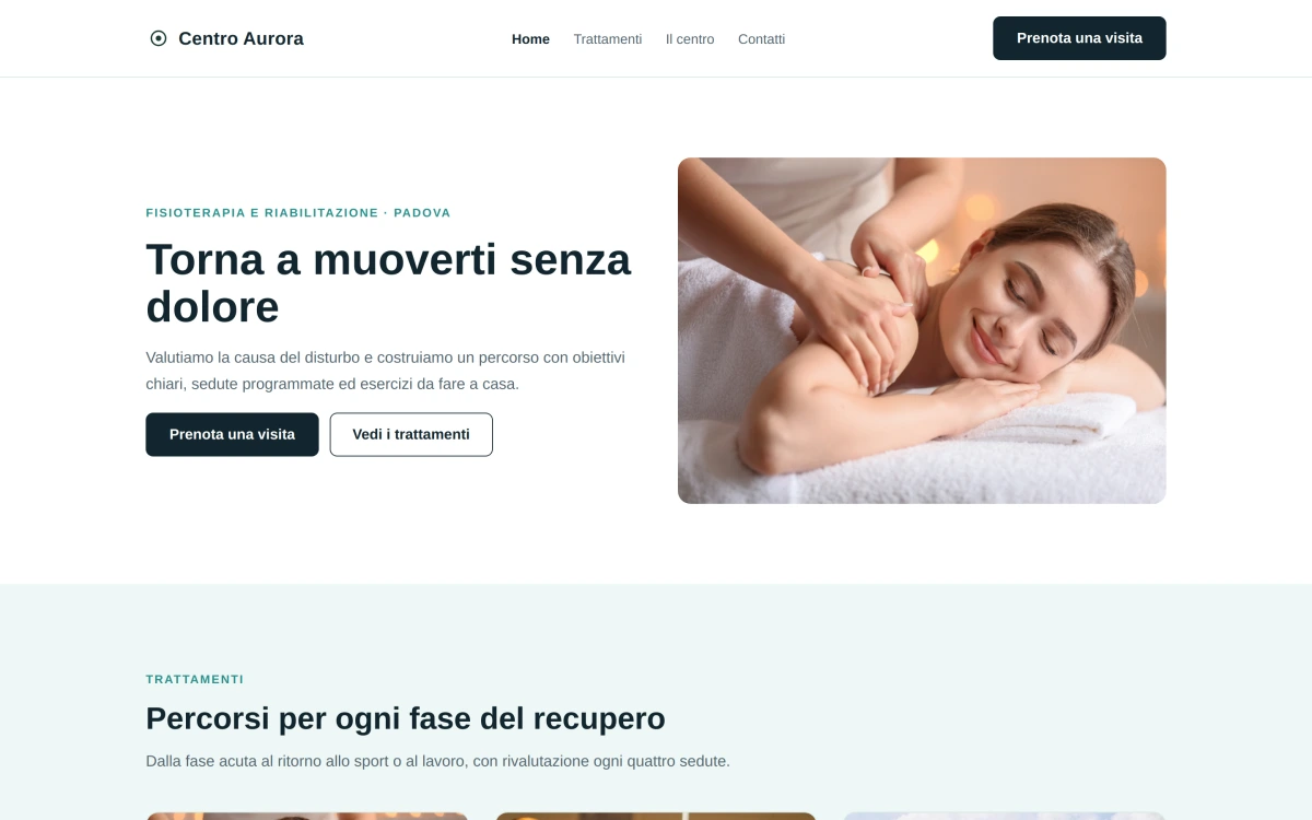 Anteprima Home — Centro Benessere