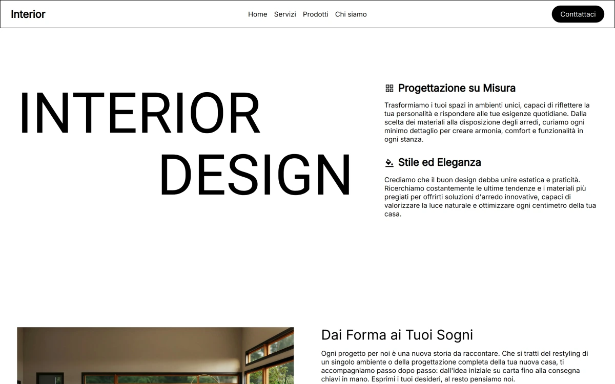 Anteprima Homepage — Interior Design