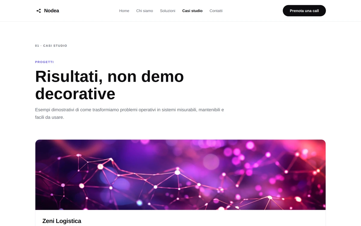 Anteprima Casi studio — Software House