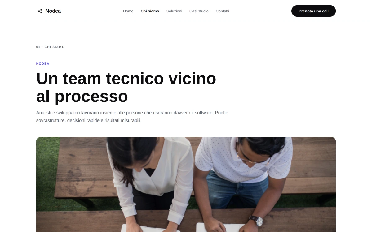 Anteprima Chi siamo — Software House