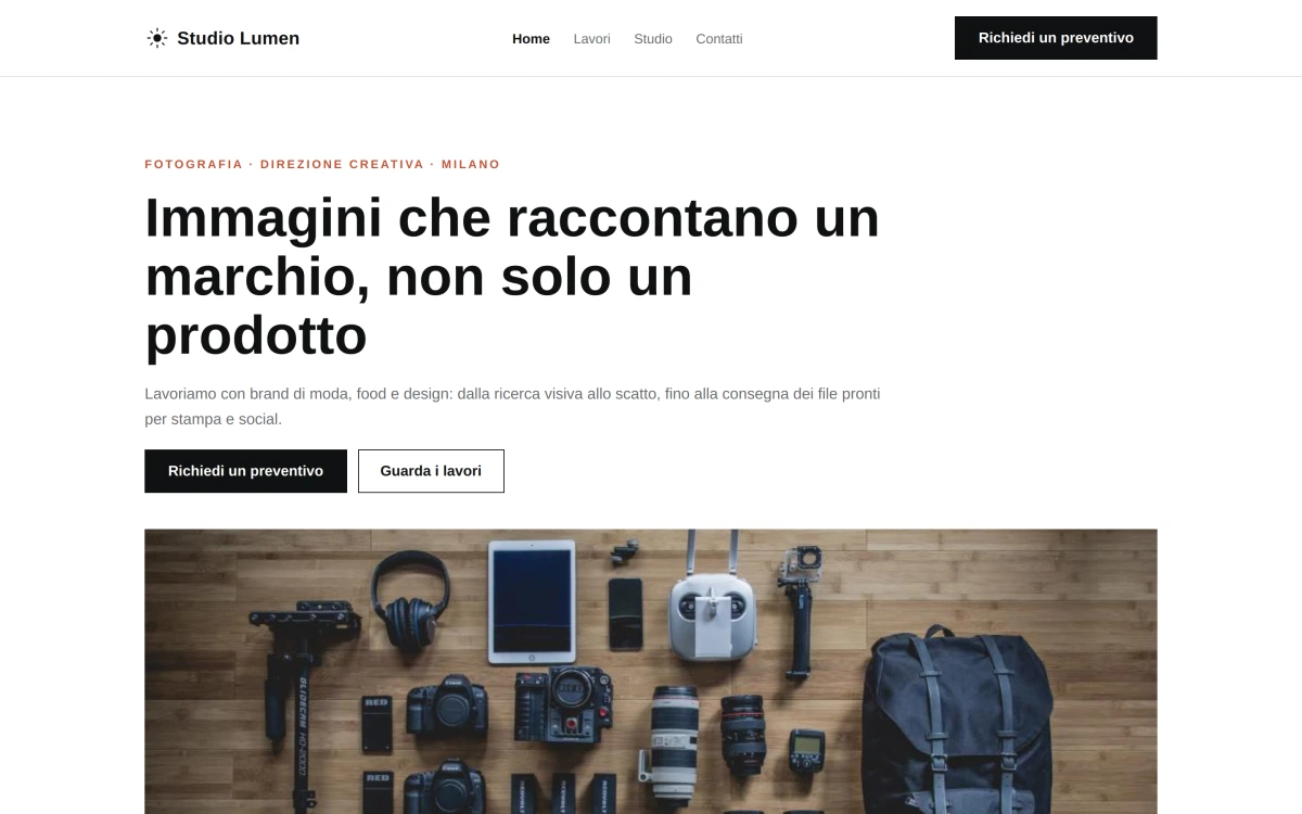 Anteprima Home — Studio Creativo