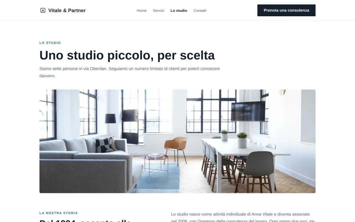 Anteprima Lo studio — Studio Professionale