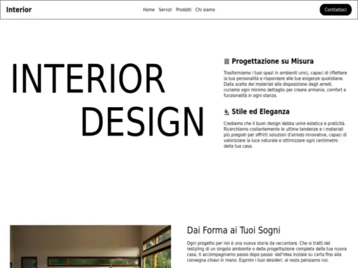Anteprima template Interior Design