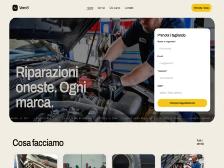 Anteprima template Officina Vero