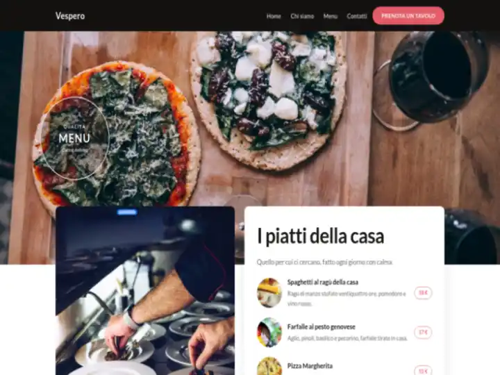 Anteprima template Ristorante Italiano