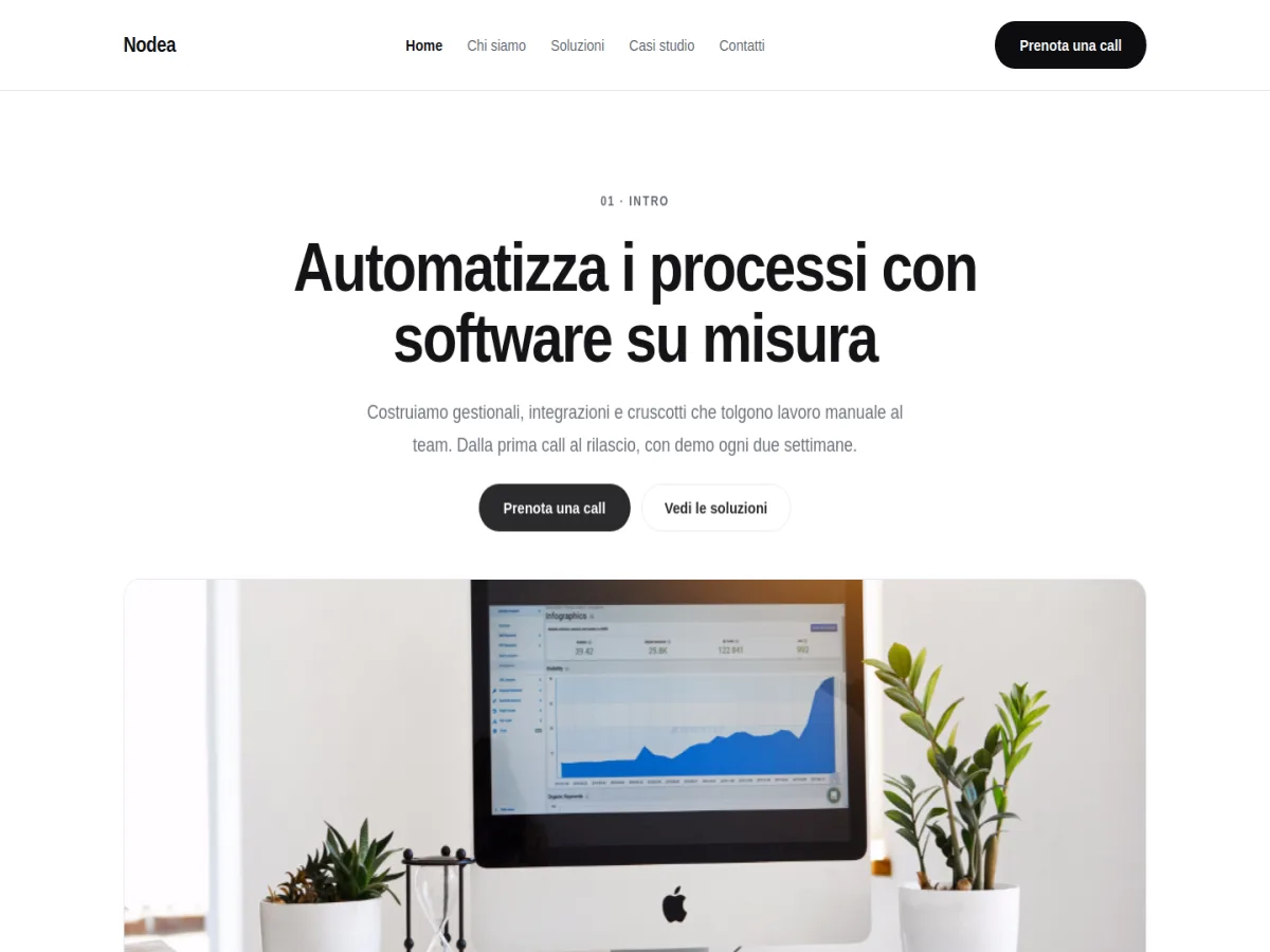 Anteprima template Software House
