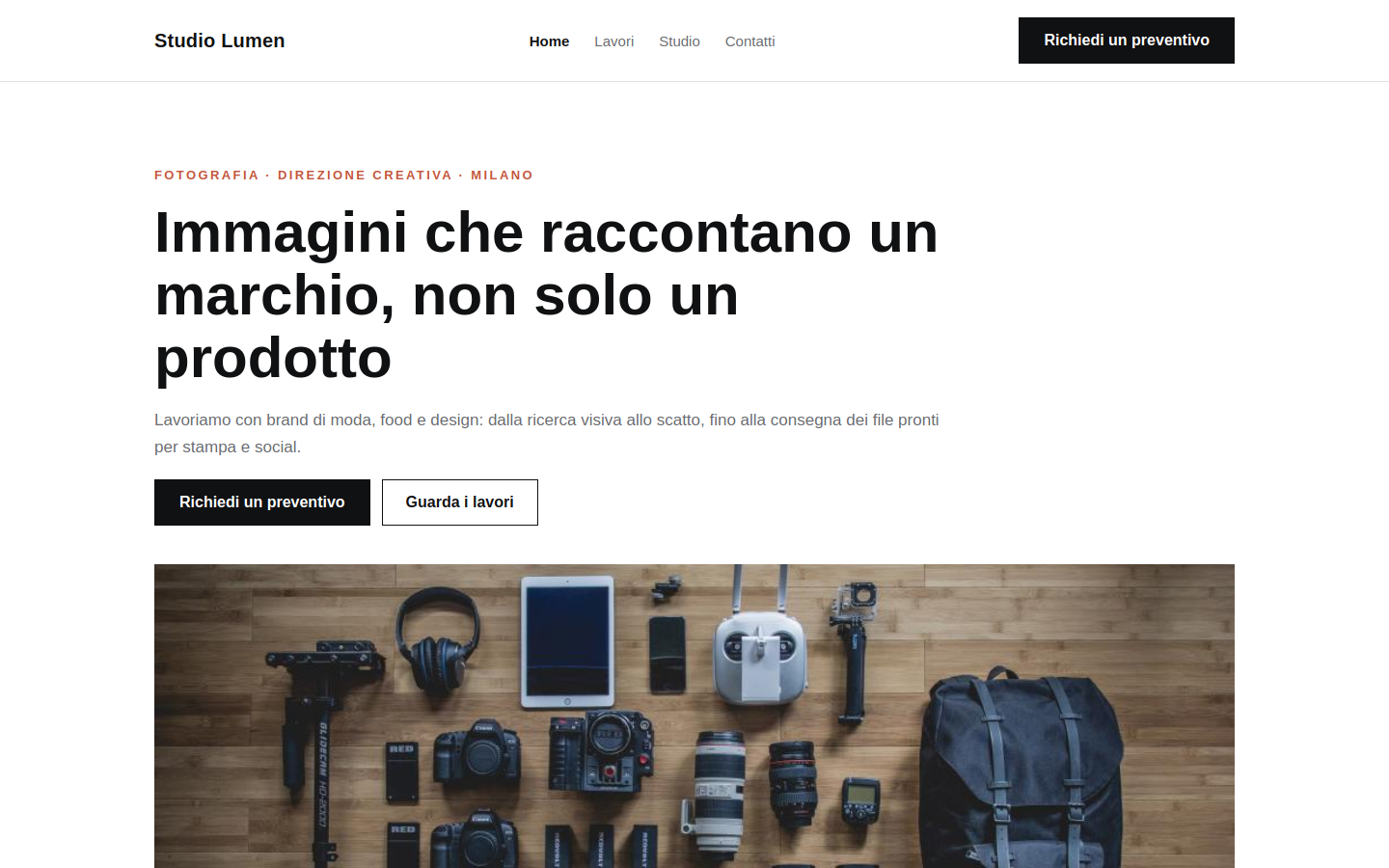 Anteprima del template Studio Creativo